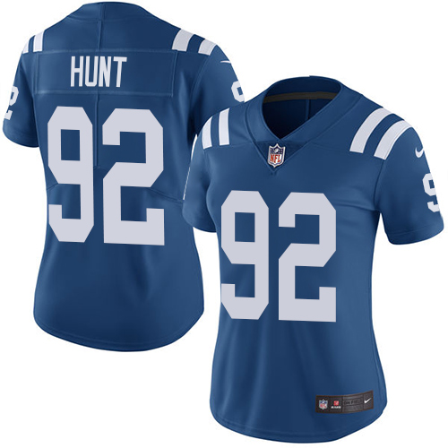 Indianapolis Colts #92 Limited Margus Hunt Royal Blue Nike NFL Home Women Vapor Untouchable jerseys->youth nfl jersey->Youth Jersey